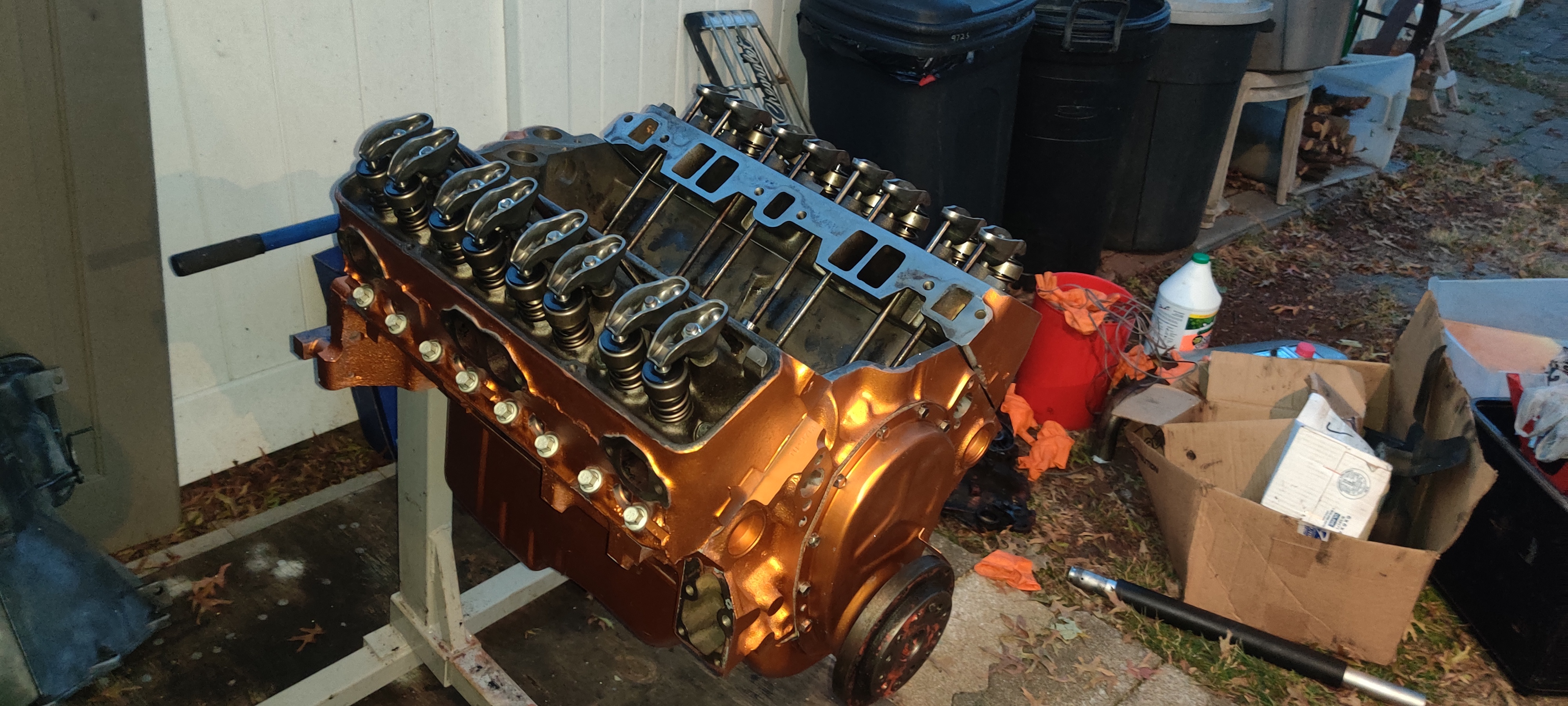 Almost back together and looking like an engine again